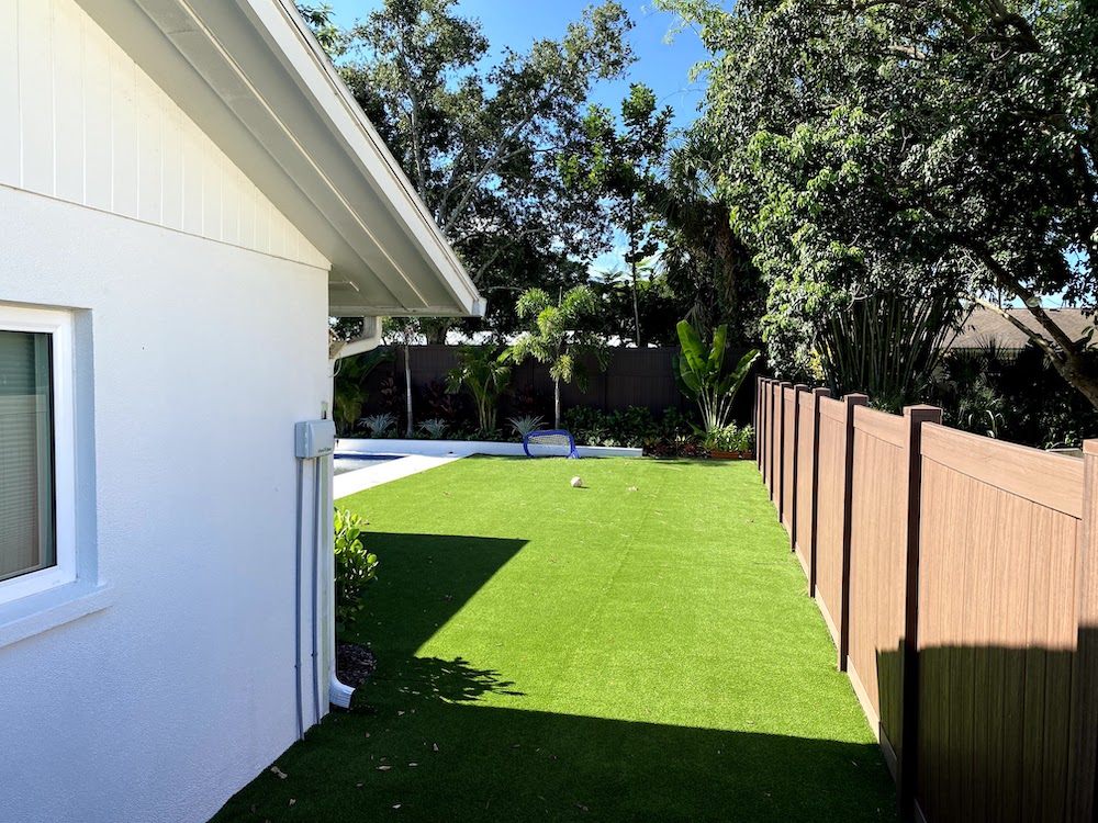 Artificial Turf Installation Sarasota, FL Tropical Gardens Landscape